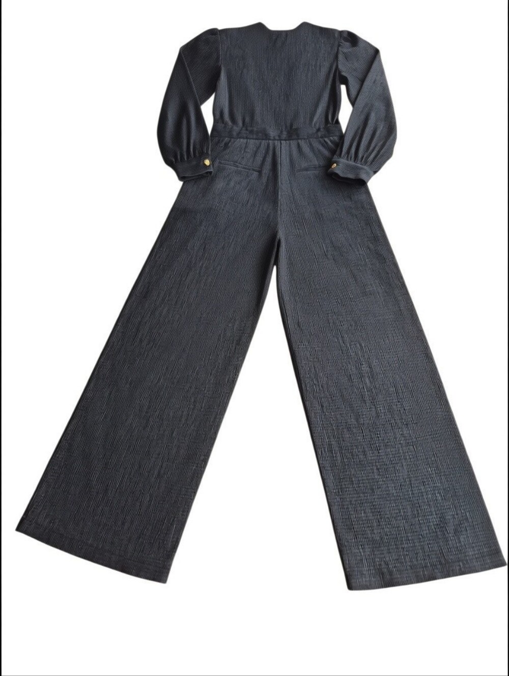 FRNCH Paris Jumpsuit Black Wide Leg M - Picture 5 of 16
